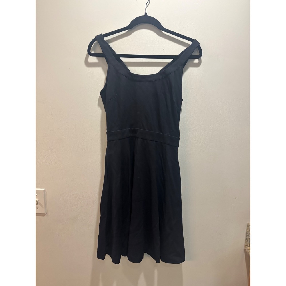 Banana Republic Sleeveless Black Fit and Flare Romper Casual Party Dress‎ Size 4